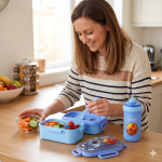Space Print Lunch Box And Water Bottle Set