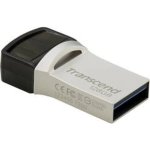 Transcend JetFlash 890 USB-C & USB 3.1 OTG Flash Drive - 128GB - Silver
