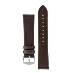 Toronto Fine-grained Leather Watch Strap In Brown - 20MM Gold