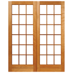 Swartland Door Pair-small Pane 105MM Stiles