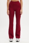 Cotton On Reform Rib Flare - Deep Red