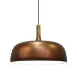 Soho Pendant Light - Aluminium & Wood - Dark Grey