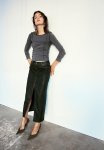 Flatlock-seam Long-sleeved Top - Dark Grey