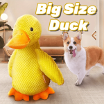 1PC Duck Design Pet Grinding Teeth Squeaky Plush Toy Chewing Toy For Dog Interactive Supply