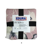 5 Piece Plain Quilt Sets Queen 220CM X 220CM 6