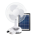 Rechargeable Oscillating 2 Speed Solar Powered Fan With USB Port 12