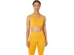 ASICS Women's Runkoyo Jacquard Bra - Tiger Yellow - Large