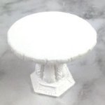 JP719 White Resin Table Fairy Garden