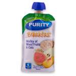 Purity Food Pouches Breakfast 110ML Mixed Fruits & Oats - From 6 Months