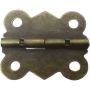 Decorative Jewelry Box Hinge - Antique Brass