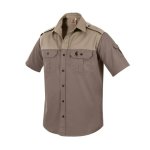 Mens Kalahari Shirt S S Bark & Putty