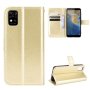 For Zte Blade A31 Crazy Horse Texture Horizontal Flip Leather Case With Holder & Card Slots & Lanyard Gold