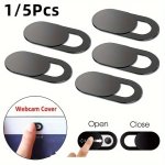 1 5PCS Webcam Cover Shutter Slider Plastic Camera Cover Phone Lens Sticker For Iphone PC Laptop