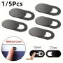 1/5PCS Webcam Cover Shutter Slider Plastic Camera Cover Phone Lens Sticker For Iphone PC Laptop