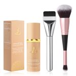 4-IN-1 Color Changing Foundation With Spf 50 - Medium Spectrum Longwear Match Foundation With 2 Brushes - Moisturizing & Conceal