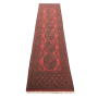 294 X 77CM Hand Made Light Red Afghan Akche Runner Rug