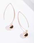 Goldair Gold Fireball Thread Earrings