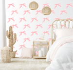 Pink Bows Wall Stickers