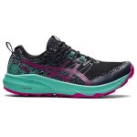 ASICS Woman's Fuji Lite 2 - Black fuchsia Red - UK5.5