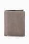 Leather Bi-fold Wallet Grey