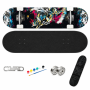 Beginner Double Kick Skateboard With Maple Deck & Pu Wheels 150KG Load Kit