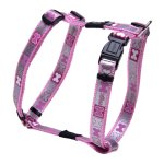 Rogz Reflecto Puppy Harness Classic - Pink Bones Design - Small 11MM