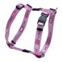 Rogz Reflecto Puppy Harness Classic - Pink Bones Design - Small 11MM