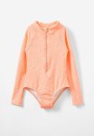 Cotton On Lydia One Piece - Tropical Orange hibiscus Flower