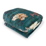 Teal Flora Quilt Set 220X220CM