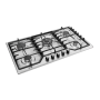 Zero Appliances 5 Burner Stainless Steel Top Gas Hob