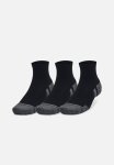 Under Armour Ua Performance Cotton 3 Pack Qtr - Black Black Pitch Gray