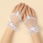 Short Lace Fingerless Gloves White Lace Gloves Gothic Gloves Party Favor Decorations Wedding Birthday Cosplay Costumes Hair Accessories