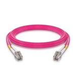 5M OM4 Lc To Lc Duplex Fiber Optic Patch Cable
