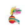 Cat Toy - Ball With Feathers - Multi-coloured - Rubber - 3.5CM - 10 Pack