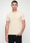 Polo David Embossed Short Sleeve Tee - Stone