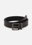 Tonal Matte Buckle Leather Belt