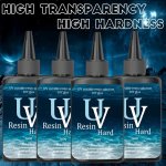 400G Uv Epoxy Resin Kit - Clear Hard Type Non-toxic High Transparency Anti-yellowing - Quick Cure Resin Adhesive For Diy Jewelry