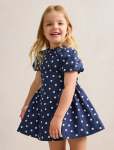 Juliette Girls Puff Sleeve Dress - 10-12 Yrs Lincoln Spot