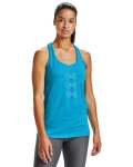 Women's Ua Tech Twist Graphic Tank - Equator BLUE-417 XL