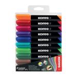 Kores Marker Permanent XP1 10 Pcs 7 + 3 Free