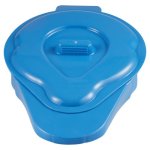 Sage Bedpan Slipper With Lid Blue