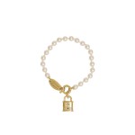 Celestia Small Bracelet -gold cream Rose Pearl