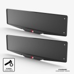 Audi S Number Plate Holder Set White For