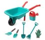7 Piece Kids Garden Tool Set Outdoor Play Wheelbarrow Gloves Shovel Water Can