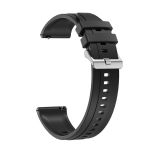 Silicone Watch Strap With Silver Buckle For Huawei Watch GT4 46MM