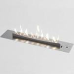 Flueless Gas Fireplace Stainless Steel - 1200MM Stainless Steel