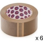Eurocel Econo Packaging Tape - Buff 48MMX100M 6 Pack