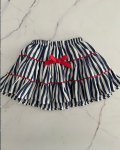 Flap Doodle Blue White And Red Bow Skirt 2Y