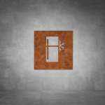 Refrigerator Sign - Rust - Powder Coated Aluminum