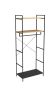 Free Standing Garment Rack With Hooks Metal & Wood W106XD51.5XH9.8CM